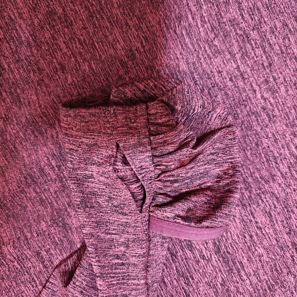 Women's Maroon Quarter-Zip Top - Picture 4 of 7